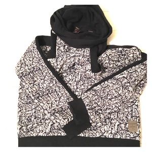 Scotch & Soda wrap-around hooded sweatshirt